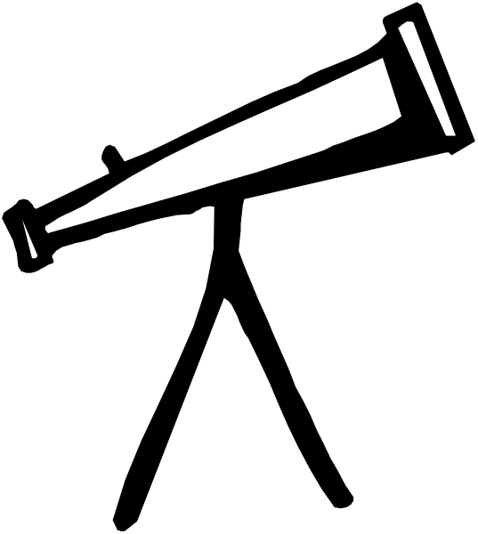 The black and white silhouette of a knife with its blade pointing upwards against an unseen background.