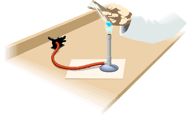 The image shows a cartoon depiction of an indoor scene with various items on it: there is a small blue bird perched atop what appears to be a red object; next to this item stands another, larger one that resembles a lamp but has no visible light source or bulb. To the right side of these objects are two smaller figures which seem like they could represent people due to their human-like posture and facial features, although it's not entirely clear from such an image what exactly those small characters might be representing; in front of them is a white object that