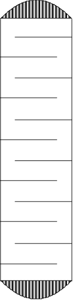 The image shows a black and white pixelated representation of an object with two distinct shapes connected by what appears to be a line segment; it is difficult to determine specific details due to its low resolution.