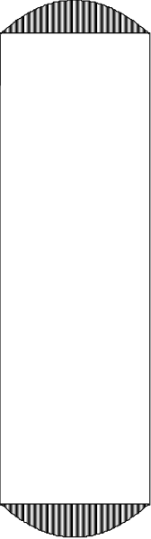 The image shows a black and white graphic with two vertical bars of different lengths on either side of what appears to be an abstract shape in between them.