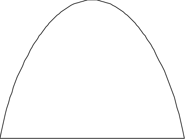 The image shows a simple black and white line drawing of two waves with peaks facing each other against an untextured background.