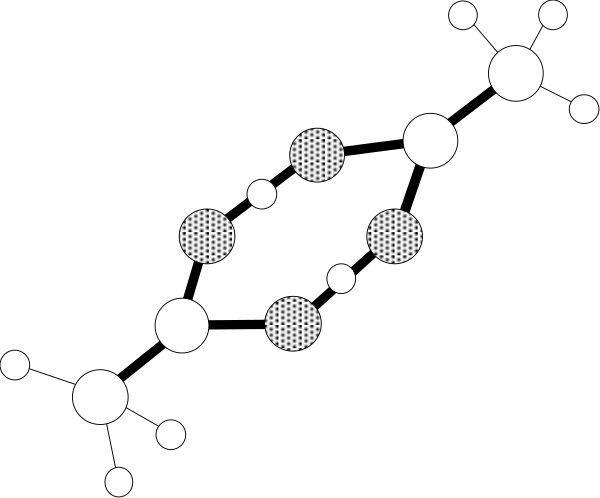 The black background features a pattern of white dots arranged to resemble stars against an outer ring that could be interpreted as planets in space.