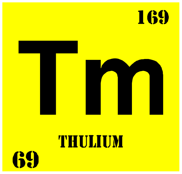 The atomic symbol for thallium on a periodic table with its element number 52 written above it.