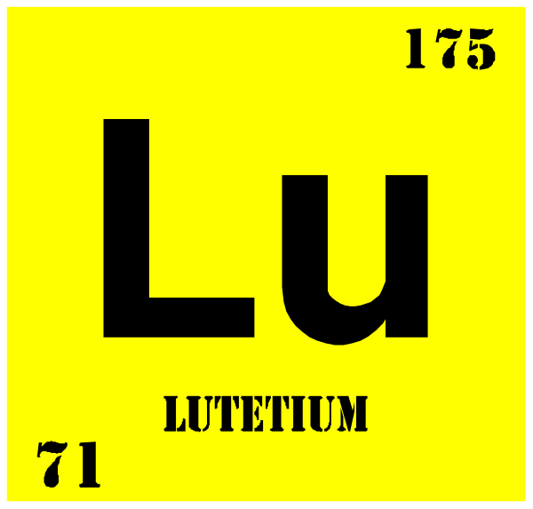 The image shows a periodic table with an atom symbol for lithium (Li) highlighted at its center position on the chart.