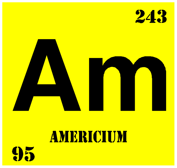 The atomic symbol for ammonium with its chemical formula "NH4" written above it on a yellow background within an elemental box labeled 213. Below this is another sign that reads 'AMERICIUM' and has the number 95 in parentheses, indicating its position in the periodic table. The image also contains text at bottom left corner reading "Ammium" with atomic weight of 40.87 g/mol written above it on a yellow background within an elemental box labeled 'AMERICIUM'. This is likely