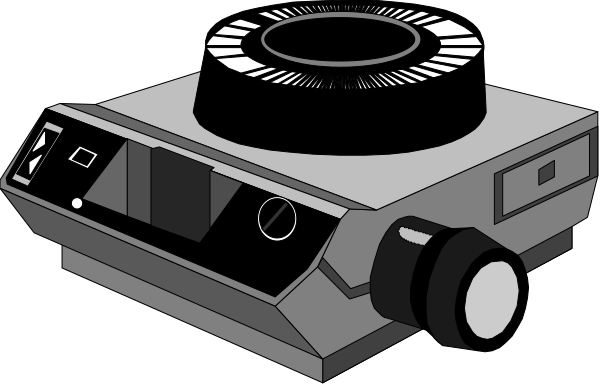 The black and white illustration shows a vintage radio with an antenna on top placed next to what appears to be a small car-like object that has wheels but no body visible in front of it; both items sit against a dark background, suggesting this is clip art meant for use as decorative elements or icons. There are no texts present within the image itself. The style suggests simplicity and minimalism with clear outlines to represent each item distinctly without any additional details that might suggest movement or action beyond their static positions in front of one another.