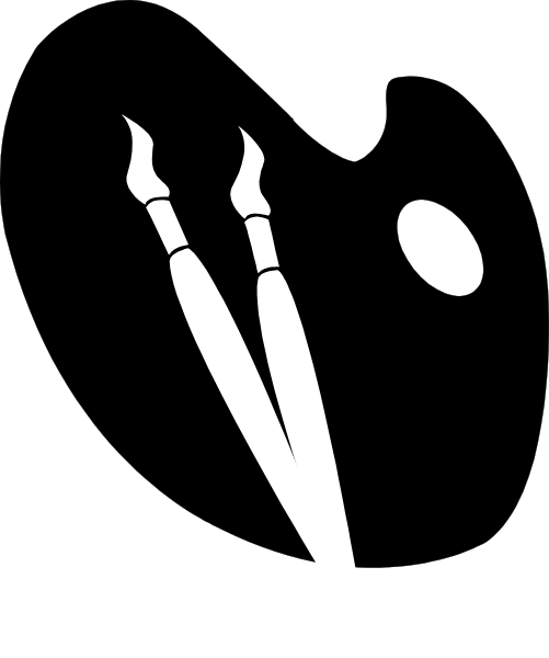 The black and white photo shows a pair of scissors with their blades crossed over each other against an indistinct background that appears to be dark gray in color.