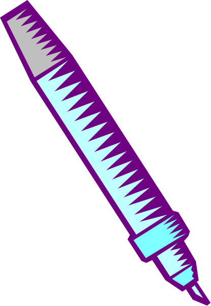 The image shows a purple pencil with an eraser on top of it against a white background.