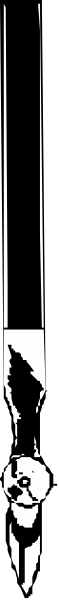 The image shows a black and white photo of two individuals standing next to each other with their backs turned towards us; we can see only one person's face from behind in profile view while facing away from another individual who is also visible but not fully shown, suggesting an interaction or conversation between them against the backdrop of what appears to be a room.