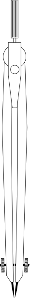 The image shows a person standing next to two vertical lines with horizontal stripes on them against an abstract background that appears blurred in some areas.