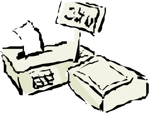 The black and white cartoon shows a protest scene with two signs: "Taxation without representation" on top of an open briefcase filled with money bags labeled 'taxes' and another sign that says "No taxation." Below these, there is a bed made up to look like the United States.