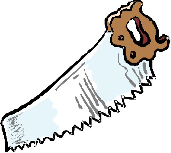 The image shows a cartoon of an ice cream cone with two scoops on top being held by what appears to be a hand holding it from behind; there is also a small brown bear character peeking out between the scoops, and in front of this scene lies a large knife blade.