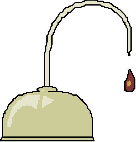 The images show a lamp with two different shades of light bulbs: on top is an incandescent bulb (left) that appears to be lit up yellowish-orange; below it, there's another shade which seems unlit and has no visible filament or glass cover.