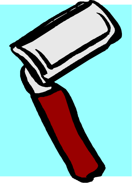 The image shows a red bar of soap with an open end on its left side against a blue background.