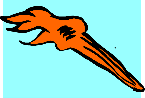 The image shows a cartoon depiction of an orange flame with black smoke rising from it against a blue background on what appears to be a computer screen.