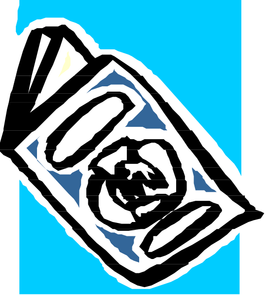 The image shows a pixelated graphic of an object resembling a skateboard with wheels on it against a blue background.