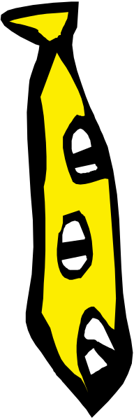 The image shows a black tie with white polka dots on it against a gray background.