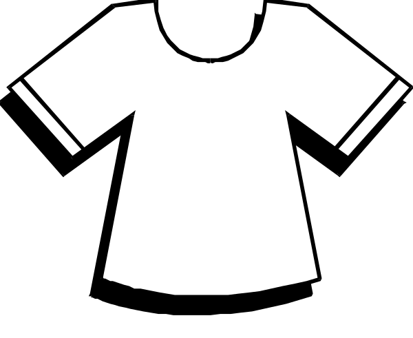 The black and white silhouette of a shirt on a hanger with no sleeves against an indistinct background.