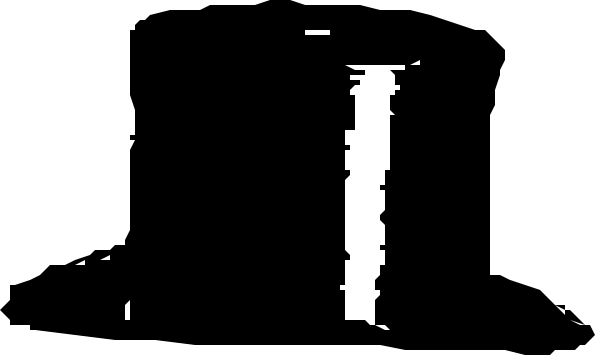 The image shows a black and white pixelated representation of an object with text on it that reads "1".