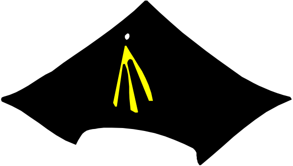 The image shows a black background with an animated yellow sunburst emanating from what appears to be a lightbulb at its center on the left side of the frame.
