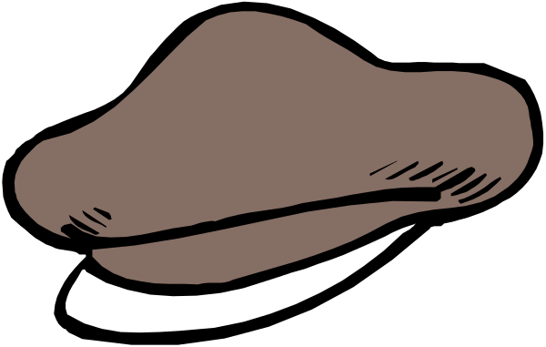 The black and white illustration shows a cartoon of an open book with pages that resemble slices of bread on top of each other in front of it.