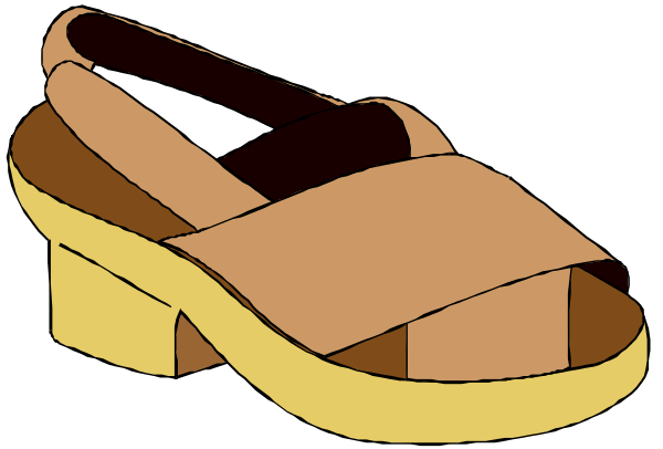 The image shows a pair of sandals with open toes against a black background.