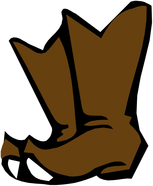 The image shows a black silhouette of an animal with two ears on top of its head against a white background.