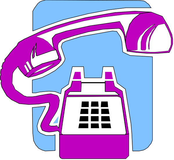 The image shows a stylized illustration of an old rotary dial telephone with its receiver off hook next to a graphic representation of a payphone booth featuring two coin slots on top.