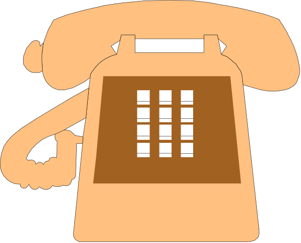 The image shows a stylized depiction of an old rotary dial telephone with numbers on its keypad next to it is a small clip-art illustration in black and white color scheme.