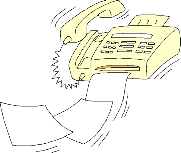 The image shows a cartoon depiction of an office printer with paper coming out from its top right side onto what appears to be a desk below it.