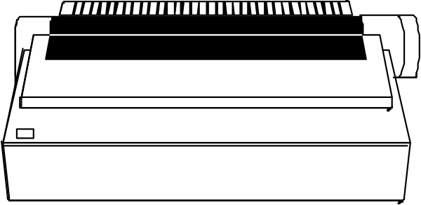 The image shows a black rectangle with white lines on it against a gray background.