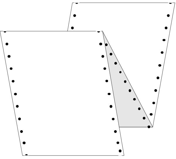 The image shows a black and white illustration of three paper airplanes with different designs on them placed next to each other against a plain background.