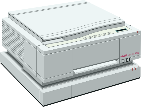 The image shows a white Nintendo GameCube console with its lid open to reveal game cartridges inside.