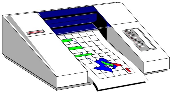 The image shows a computer monitor displaying an open book with pages that appear to be blank, next to it is another screen showing what seems like a spreadsheet application with data on rows of columns labeled A through H and numbers 1-50 in each cell under column B; the screens are placed side by side. The style suggests this could represent digital art or an illustration meant for instructional purposes rather than realism, as it is stylized to look like a computer interface with graphical elements that resemble buttons on one screen and possibly other controls not visible in detail due to