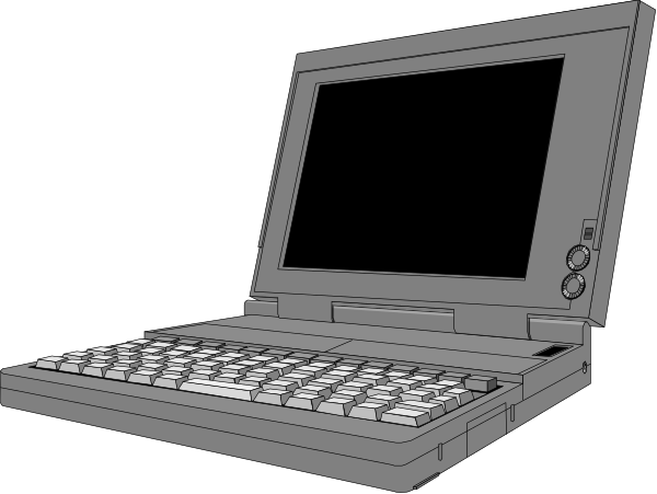 The image shows a laptop computer with an open keyboard on top of it against a dark background.