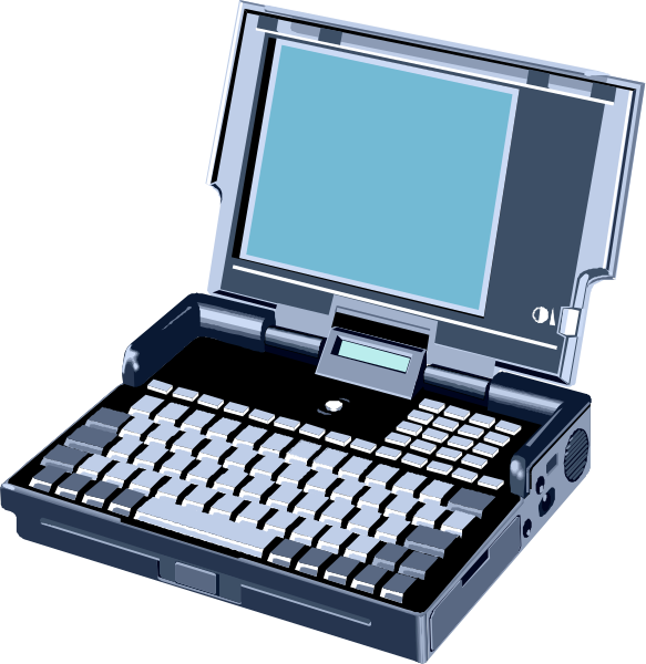 The image shows a laptop with an open keyboard on its screen displaying what appears to be text input fields against two different backgrounds: one is black and white while the other has blue tones.