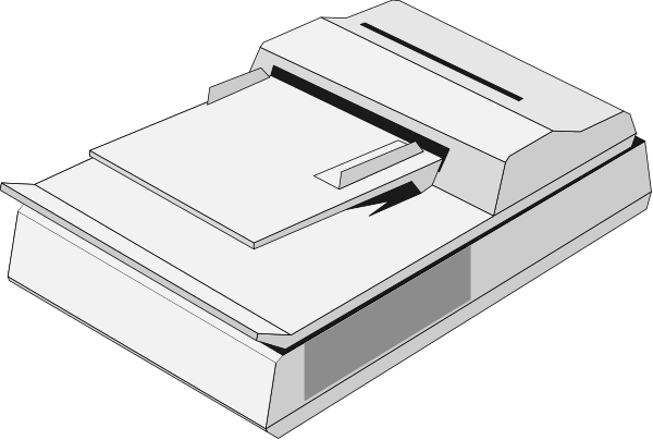 The black and white illustration shows a tank with its turret raised on top of it against an unseen background.