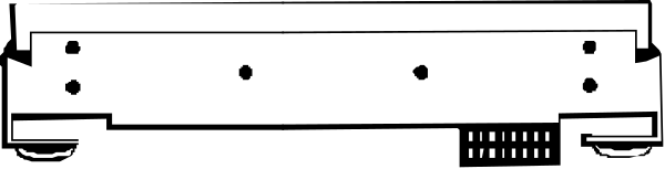 The image shows a blurry scene with indistinct shapes that appear to be part of an object; it's difficult to discern any details due to its low resolution.