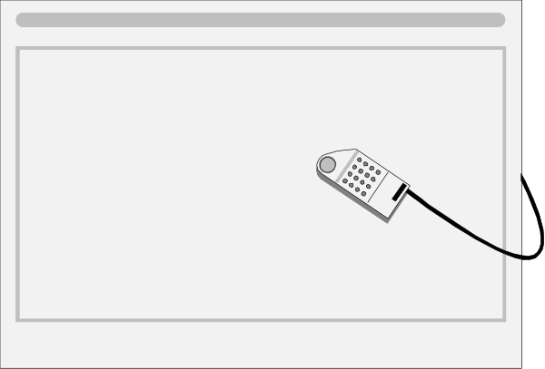 The image shows a computer screen with an open web browser displaying two tabs: "Google" on top of another tab labeled as "Facebook." A cartoon character is depicted holding onto both sides of the laptop, seemingly trying to keep it from falling over or being closed by someone else's hand.