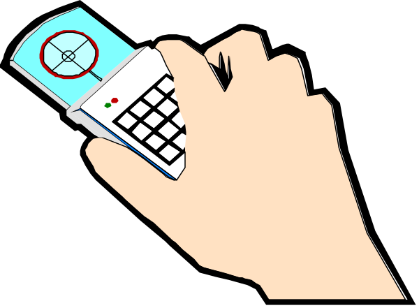 The image shows a hand holding an old flip phone with its screen displaying what appears to be a red exclamation mark inside of it; in front of this is another smaller graphic that resembles a smartphone, also showing a similar icon on its screen but within a blue circle and featuring two arrows pointing upwards. The background has the appearance of an abstract digital interface with lines suggesting connectivity or data transfer between devices.