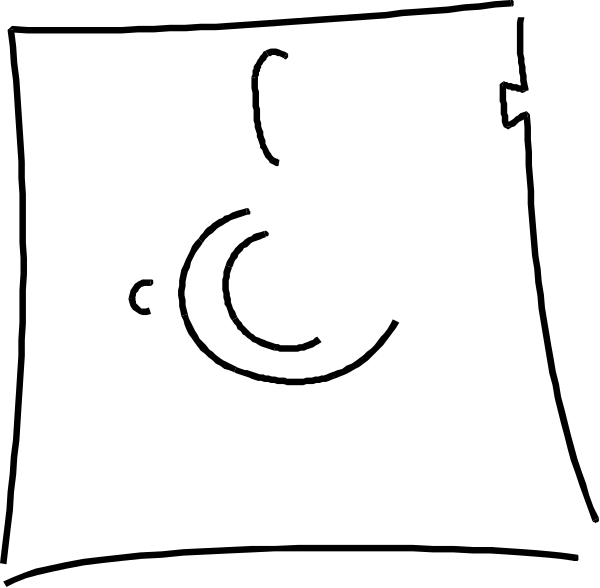 The black background of a computer screen with no content displayed on it.