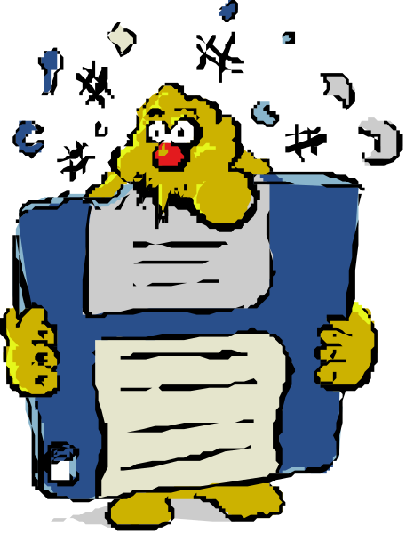 The cartoon depicts a yellow character holding an open book with papers inside while standing next to it on what appears to be a dark background; there's also text that reads "Signed" atop one of the pages, and above this scene is another smaller image showing stars in space.