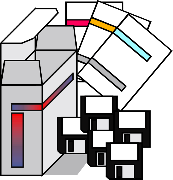 The image shows a collection of colorful puzzle pieces that have been arranged to form an abstract structure resembling a building with various shapes on it against a black background in one panel; another panel displays these same colored blocks scattered randomly, creating no recognizable shape or pattern.