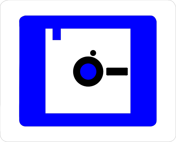 The image shows a blue icon of an open book with pages visible on both sides against a white background to its left side; in contrast, there is another smaller black-and-white square graphic that appears to be a simplified representation of a camera lens and shutter button atop the larger one.