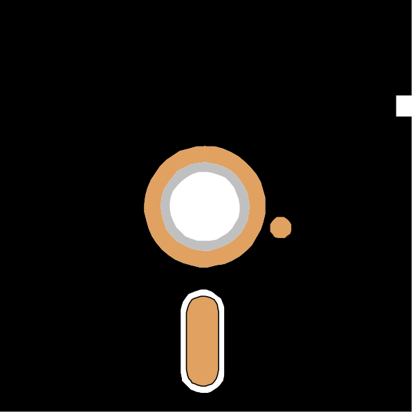 The image shows a stylized representation of an old cassette tape with play button iconography on it against a black background.
