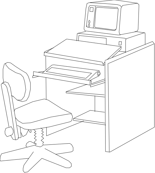 The image shows a black square with white lines creating an abstract pattern against a gray background.