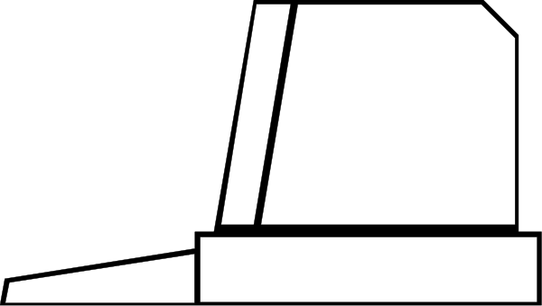 The image shows a black and white abstract design with geometric shapes that resemble an airplane taking off from runway 10 at nighttime in winter conditions. There is no text present on this clip-art image, which focuses solely on these elements:

* Aircraft (airplane) - depicted as the central object within a stylized representation of its takeoff trajectory and surroundings; it appears to be an abstracted version rather than realistic or detailed depiction.