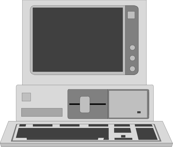 The image shows a laptop computer with its screen open on top of another device that appears to be an electronic control panel or interface unit for some kind of machinery or equipment.