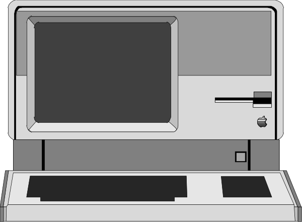The black and white illustration shows a computer setup with two monitors side by side on stands; each monitor has an attached keyboard below it.