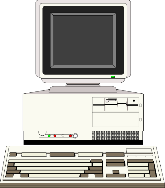 The image shows a desktop computer with an open case on top of it, revealing internal components such as RAM modules and possibly other hardware parts like hard drives or fans.